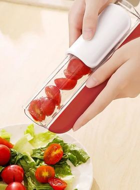 Tomato Grape Cherry Slicer Fruit Vegetable Salad Manual Slic