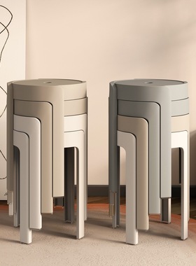 Plastic stools, for household use, stackable