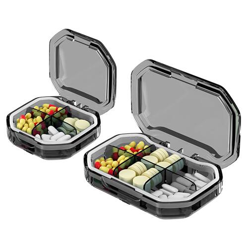 Pill Organizer Portable Travel Storage Box Mini Vitamin Pill