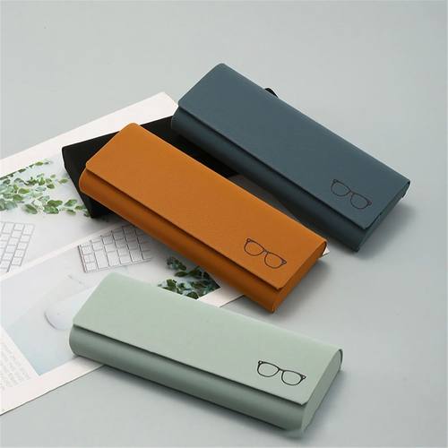 PU Leather Glasses Case Men Women Sunglasses Myopia Presbyop