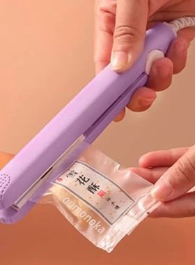 Mini Plastic Bag Sealer Machine Storage Bag Clip Vacuum Seal