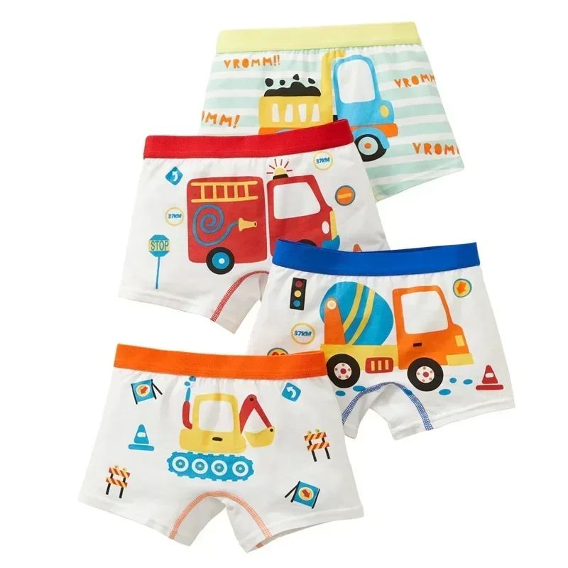 2pcs Children's Underwear Boy Panties Underpants Engineering