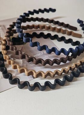 2PC Women's Vintage Wave Hairbands Set European American Sty