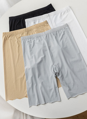 Seamless Ice Silk Safety Short Pants Women Thin Plus Size