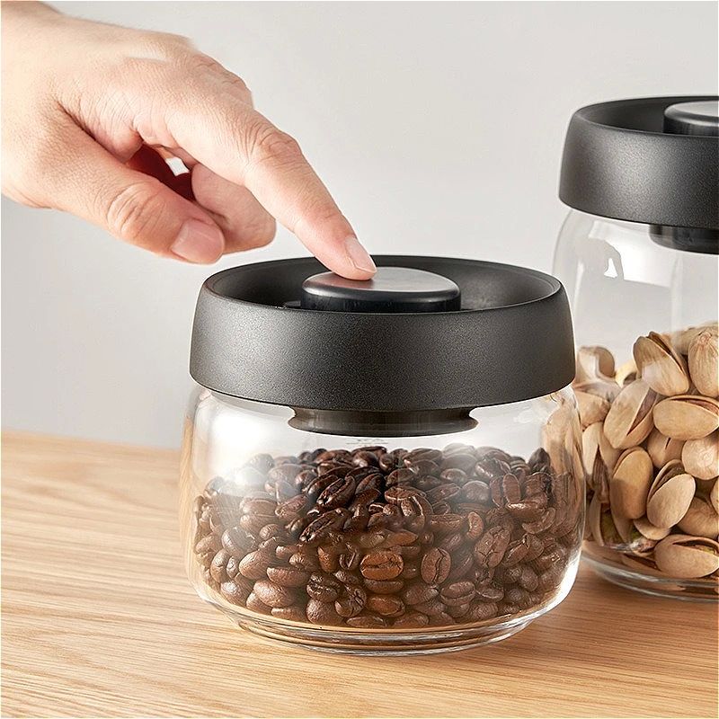12oz/14.3oz Storage Bottles Vacuum Coffee Bean Canister Stor