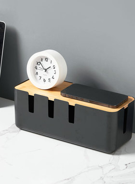 Wire storage box, cable management box, power strip box