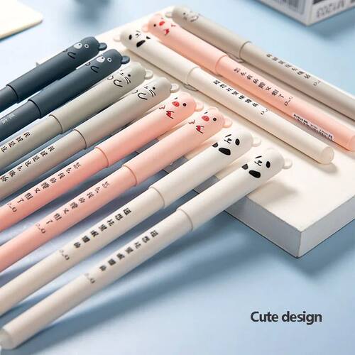 Kawaii Erasable Pens Set Back To School Supplies 0.38 mm Gel