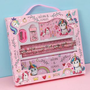 Unicorn Stationery Set Included Pencil Case Sharperner All-i