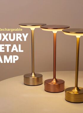 LED Table Lamp Touch Sensor Night Light USB Rechargeable Por