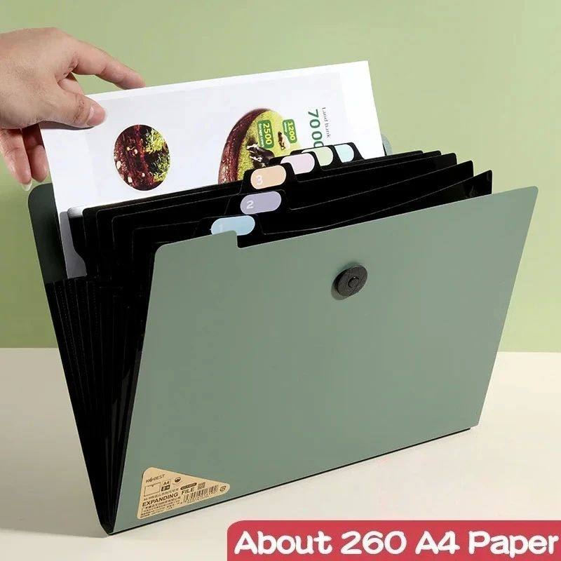 5 Layers A4 File Folder Storage Bag Test Paper Desktop Tool