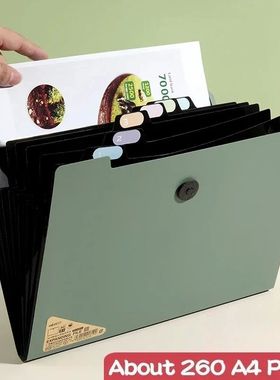 5 Layers A4 File Folder Storage Bag Test Paper Desktop Tool