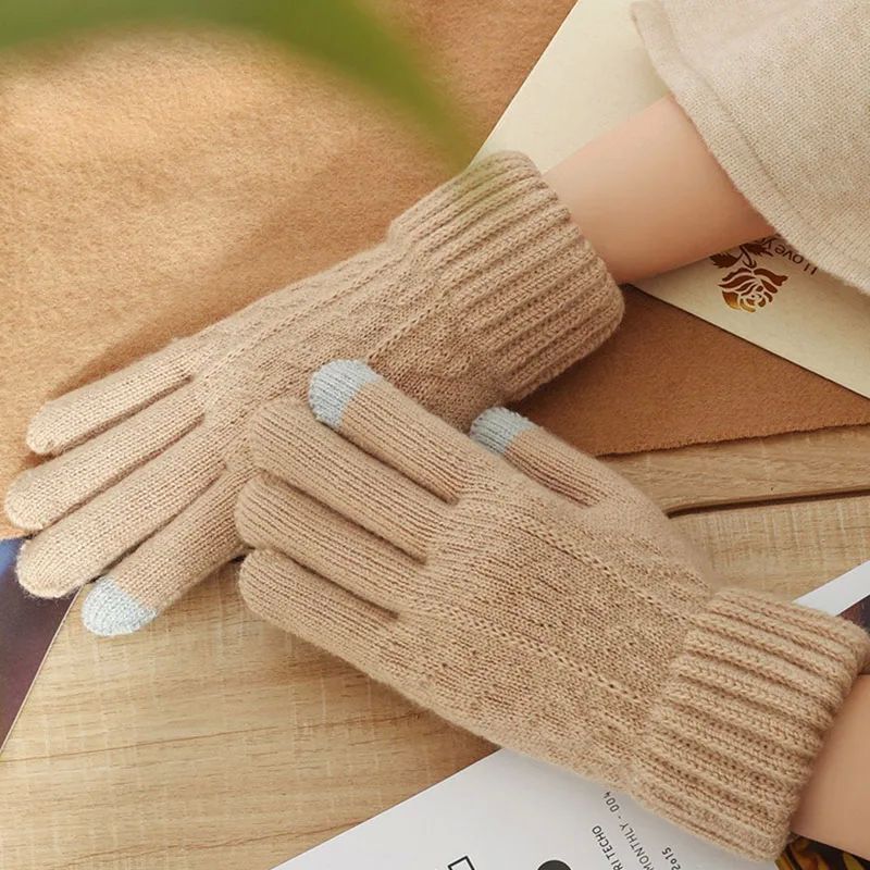 New Thermal Gloves Ladies Touch Gloves Mittens Women Winter