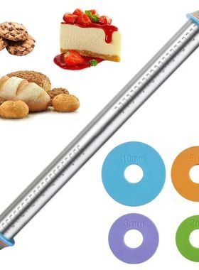 Silicone Rolling Pin Plastic Dough Fondant Cake Pastry Rolle