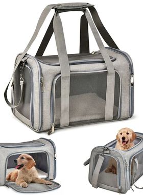 Dog Carrier Bag Soft Side Backpack Cat Pet Carriers Dog Trav