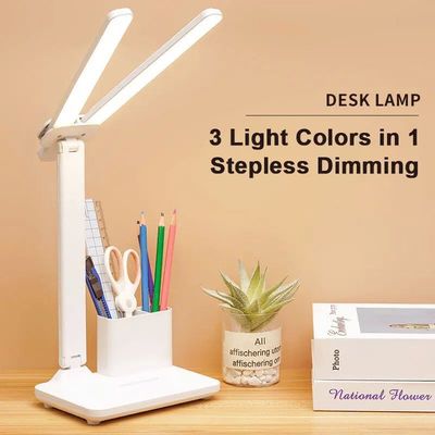 LED Desk Lamp Touch Dimming Table Lamp USB Charging Foldable