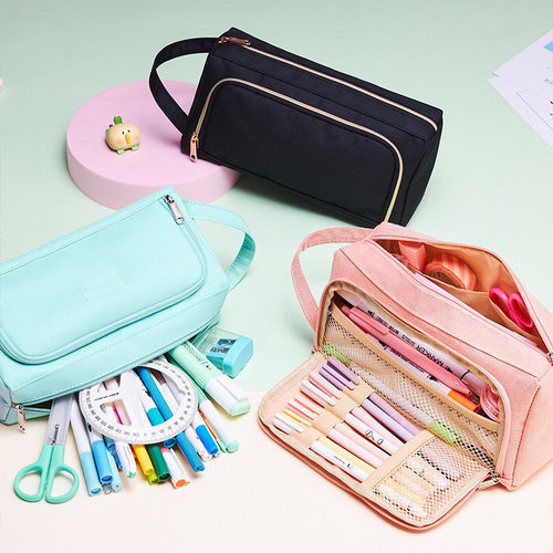 Pencil case, briefcase, stationery box, canvas, student penc