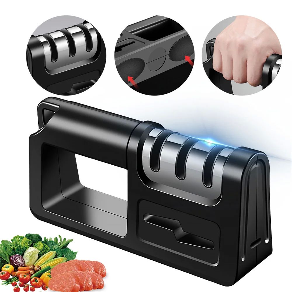Stainless Steel Knife Sharpener Kitchen Professional Sharpen