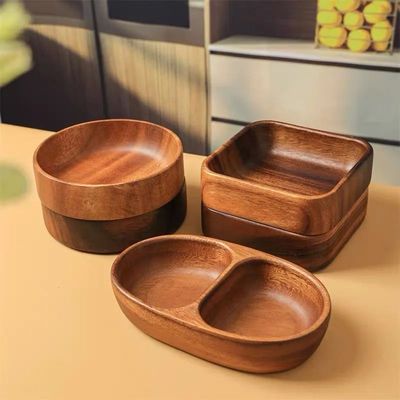 Japanese-Style Creative Wooden Fruit Tray Afternoon Tea Snac