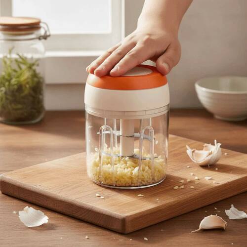 Hand-Operated Vegetable Grinder Household Portable Garlic Gr