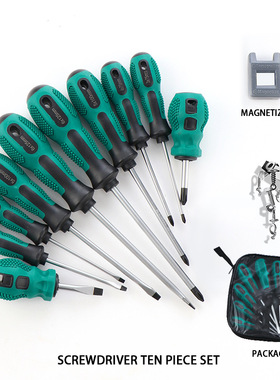 Screwdriver tool set A magnetic Phillips screwdriver set