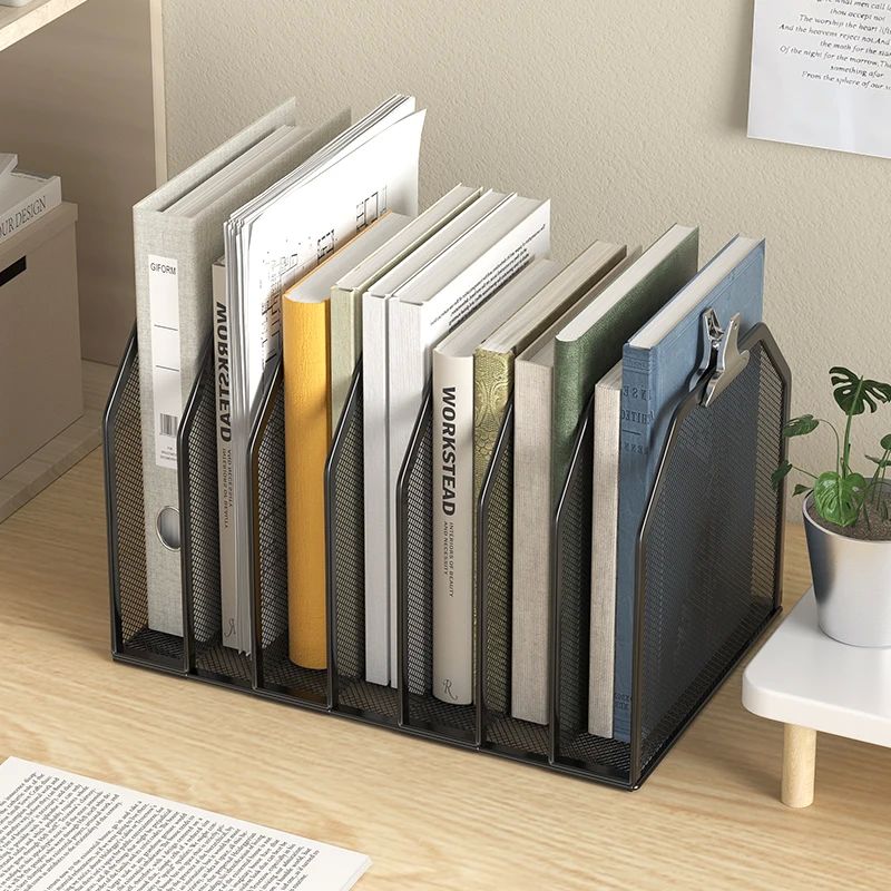 5-Section Vertical Desktop Organizer, 5-Section Mesh File Fo