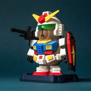 3D printing magnetic suction mecha figurine toy ornament