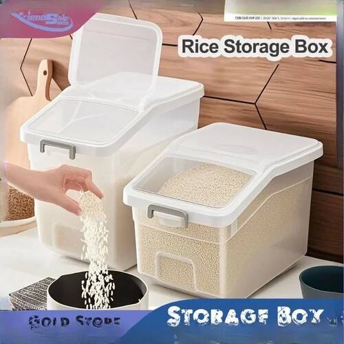 Rice Storage Box Seal Food Dispenser Flour Cereal Container