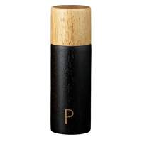 7 Inch Wooden Salt and Pepper Grinder Set Manual Spice Black thumbnail 2