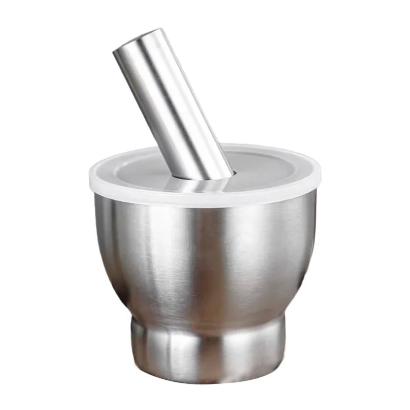 Household Kitchen Masher Mortar 304 Stainless Steel Garlic P