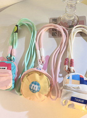 Personalized coin bag phone case lanyard storage bag