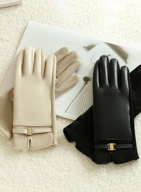 1 Pair of Gloves for Women in Winter Fleece-Lined to Heattec