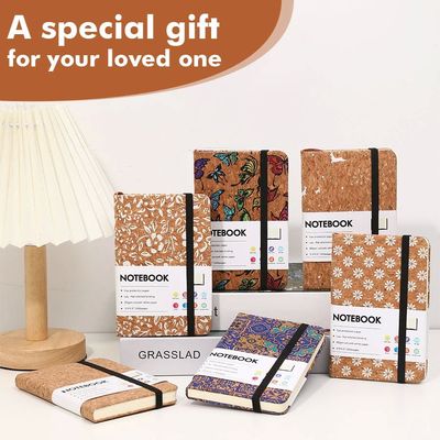 Tree bark texture notebook - A6 ecological diary, cover in r