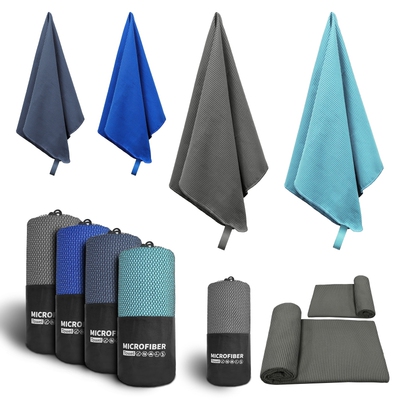 Quick drying towel Solid color double sided beach towel Swim