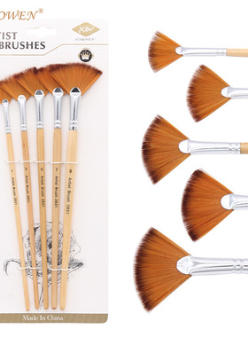 5 sets of double-color nylon hair brushes尼龙画笔套装