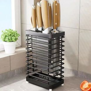 Kitchen Universal Knife Storage Rack Stainless Steel Drain K