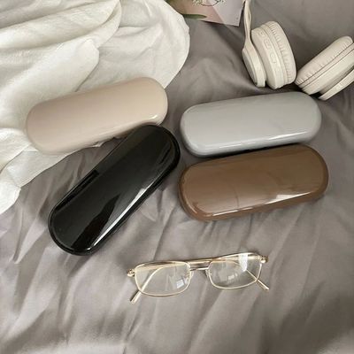 Portable Glasses Case Hard Shell Myopia Fabrics Eyewear Case