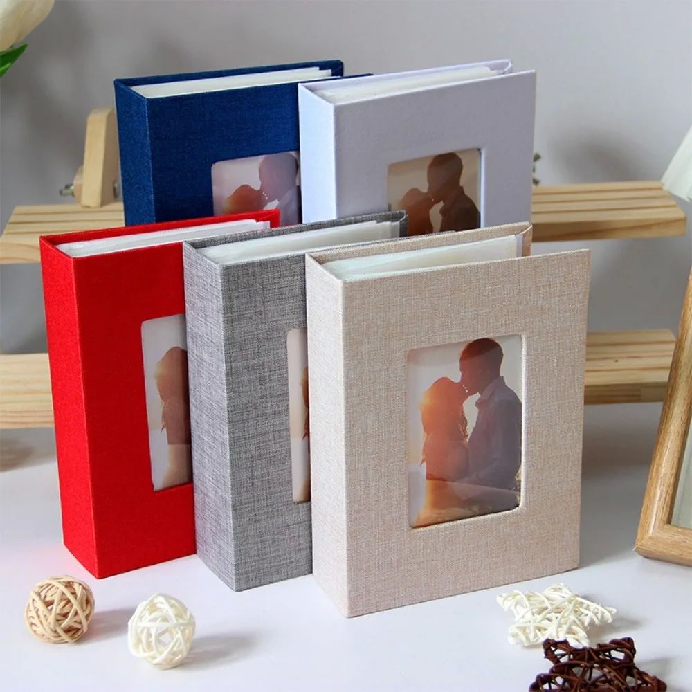 New Photo Album 100 Pockets Photo Album 4x6 Photos Linen Cov