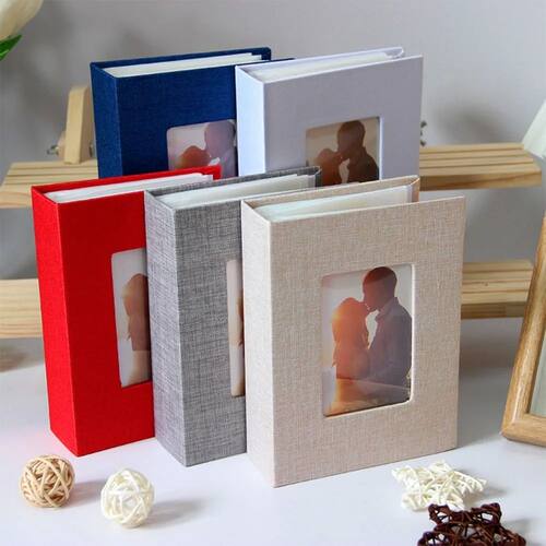 New Photo Album 100 Pockets Photo Album 4x6 Photos Linen Cov