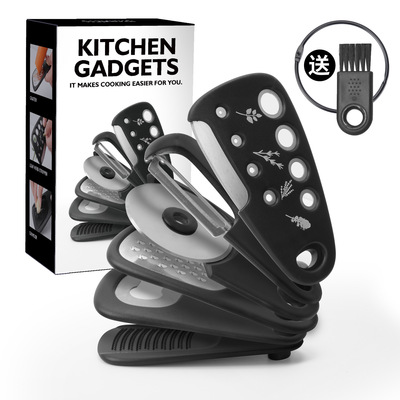 Superimposed kitchen gadgets 6 can opener Pizza knife 开罐器