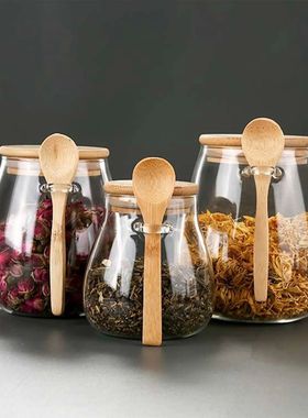 1pc Airtight Food Containers Kitchen Storage Pots Glass Jar