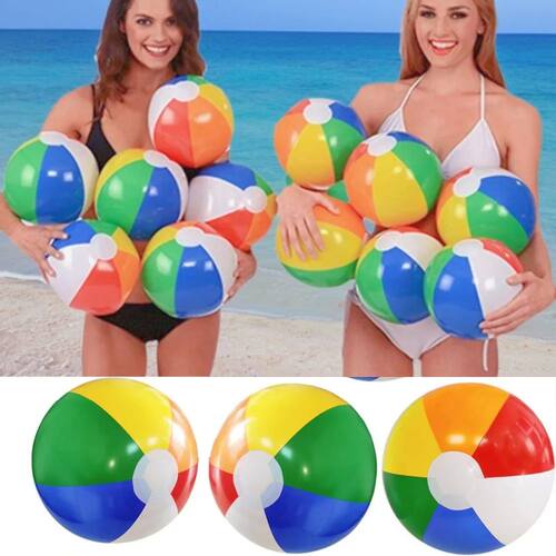 Colorful Inflatable Beach Ball Swimming Pool Party Water Gam