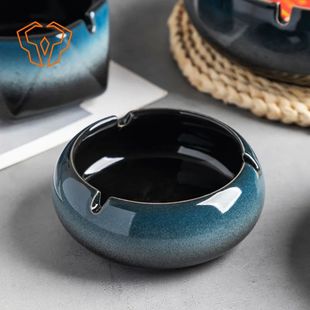 Ceramic ashtray for home simple trendy fashionable office hi