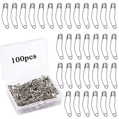 100pcs/box 38MM Curved Safety Pins Quilting Basting Pins Ben