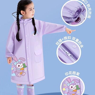 Children's raincoat, schoolbag, eva thickening