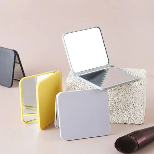Touch-up Mirror Mini Hand-Held Mirror Square Portable Make-U
