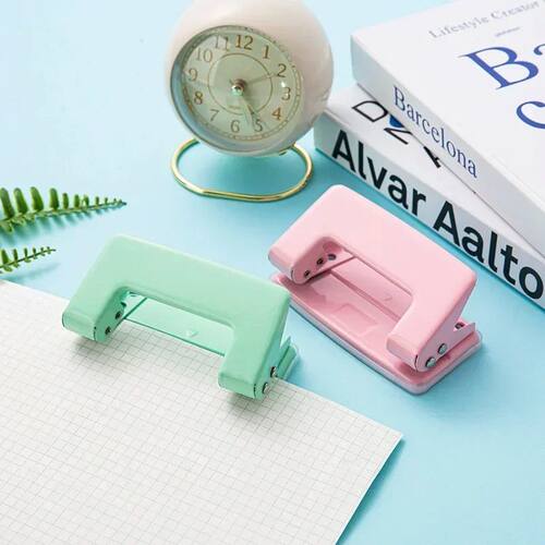 Mini 2-Hole Punching Machine DIY Hole Punching Detection Boo