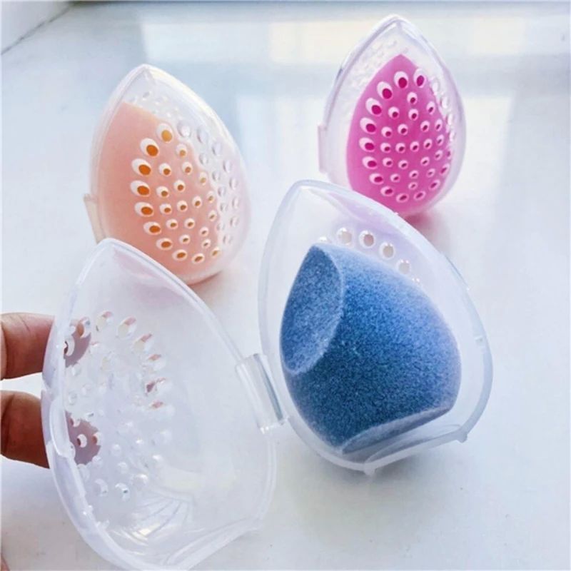 1PC Cosmetic Egg Storage Box Beauty Sponge Stand Storage Cas