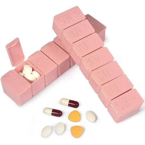 Weekly Pill Box Travel Medicine Storage Pill Case Organizer