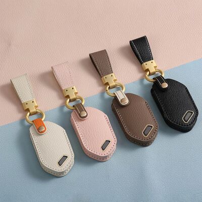Leather Car Key Protective Cover Case for Kia EV9 Seltos Pic