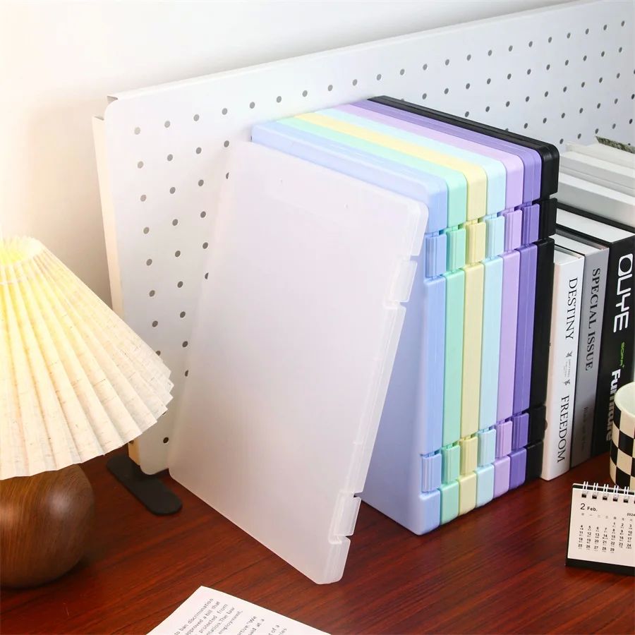 A4 transparent data storage box, folder, large capacity, mul